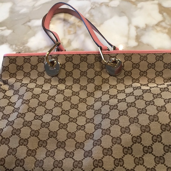 Gucci hand bag. Pink authentic - Picture 1 of 8